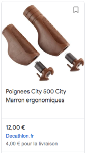 poignées de vélo