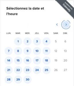 Planning réservation entretien vélo NaoBike