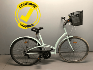 velo ville decathlon btwin bleu femme